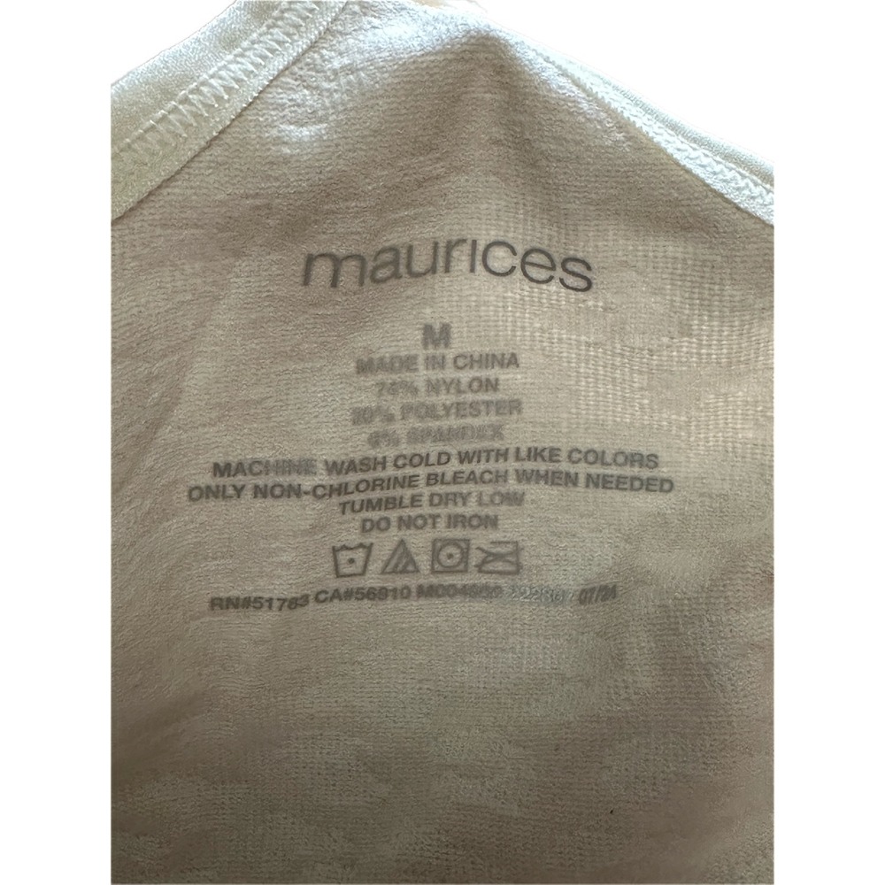Maurices Leopard Print Seamless Sports Bra Crop Top Women's Medium Beige Tan - Picture 3 of 7